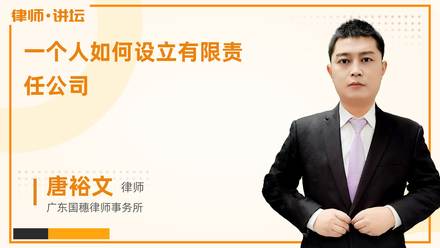一个人如何设立有限责任公司